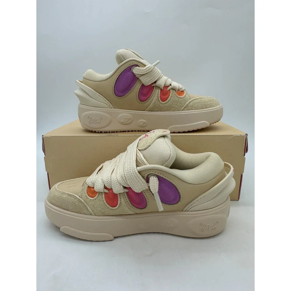 Puma La France Youth Size 6 Women's size 7.5 Beige Athletic Shoes 313099 01